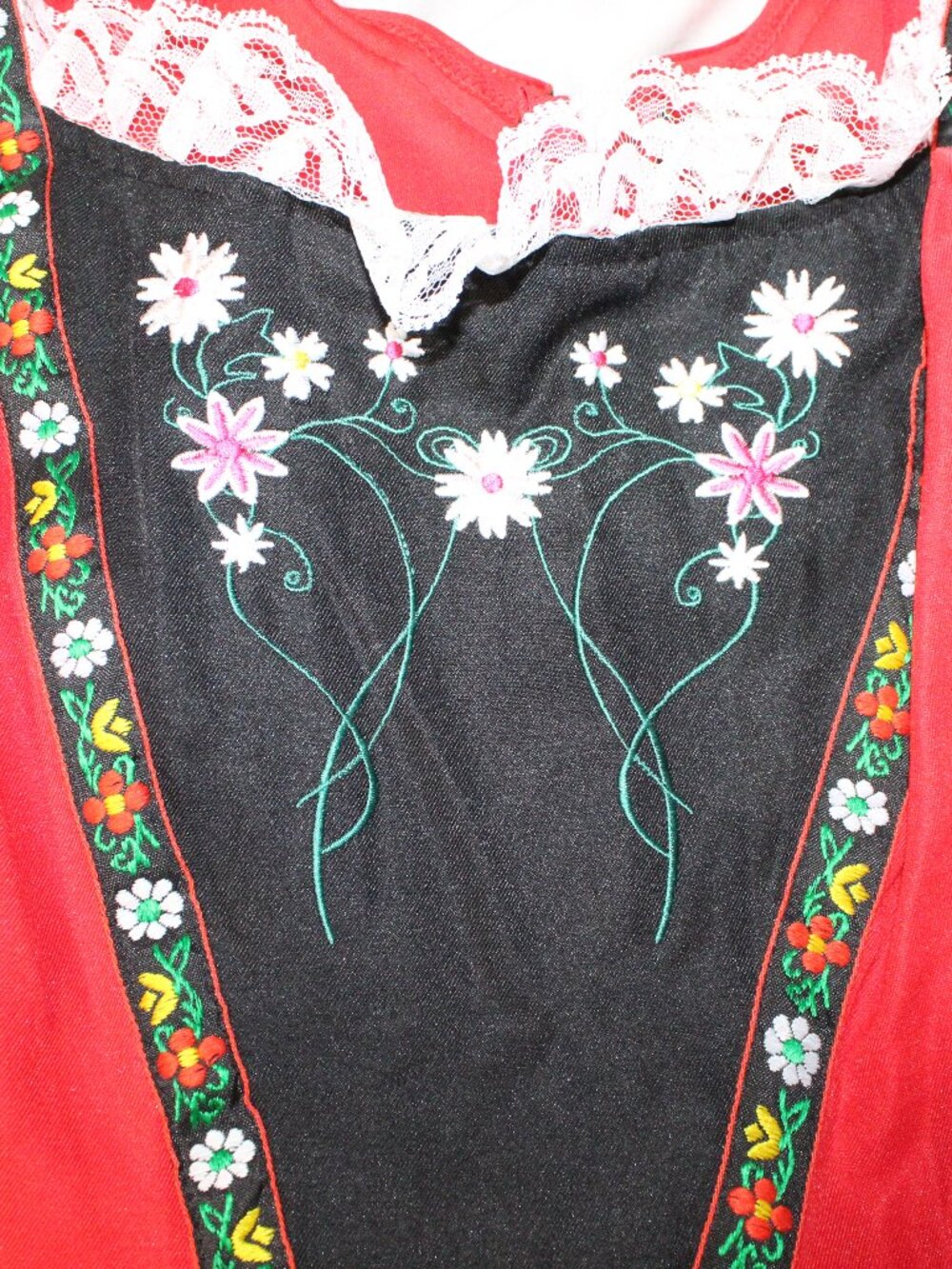 Women's Sexy Alpine Inspired Swiss Miss Costume with Accessories Size Medium 6-8 - Picture 3 of 9